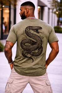 Camiseta Oversize Gris para Hombre, Estilo Veraniego, Transpirable, con Efecto Desgastado, Estilo Urbano, Corte Regular, con Logotipo Personalizado - Product Image 4