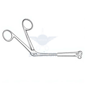   Forceps nasaux de coupe 19 cm / 7-1/2 pouces de longueur totale avec manche de 12 cm et diamètre de 5 mm, instrument chirurgical ORL - Product Image 3