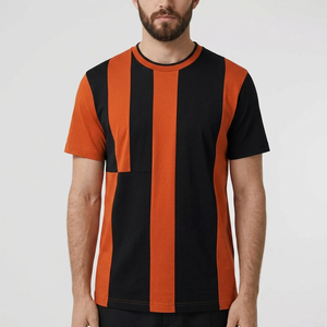 T-shirt pour homme Regal Three, noir et jaune contrasté, col rond, manches courtes, vêtements décontractés pour homme, t-shirt imprimé, coupe classique pour homme - Product Image 4