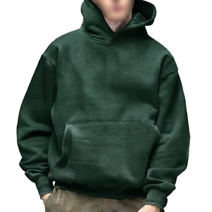 hoodies men men's hoodies basics cotton blended Trendy new product-Men's Loose Pullover <b>Hooded</b> <b>Fleece</b> low price - Product Image 5