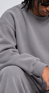 Custom Men’s Oversized Sweatshirt & Baggy <b>Sweatpants</b> <b>Set</b> – Heavyweight Streetwear Tracksuit Two Piece <b>Set</b> - Product Image 5