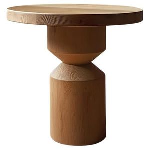 Table d'appoint en bois de qualité supérieure, meuble contemporain avec une belle finition en grain de bois pour les espaces intérieurs résidentiels - Product Image 4