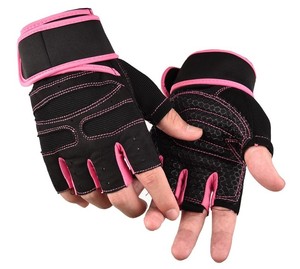 Gants de sport unisexes XXL demi-doigts légers en maille respirante antidérapants pour la musculation et l'entraînement avec poignets ajustables - Product Image 2