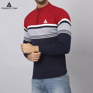Sweat-shirts légers sur mesure, design uni, demi-zip, haute qualité, prix bas, basiques, pour hommes - Product Image 3