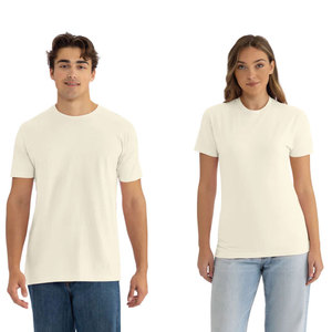 เสื้อยืดคอตตอนริงสปันเนื้อนุ่มแบบขายส่ง เช่นเดียวกับเสื้อยืด Next Level Apparel, District และ Bella+Canvas สีขาวล้วน แขนสั้น คอกลม - Product Image 3