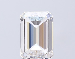 Diamante blanco cultivado en laboratorio con corte esmeralda, impresionante de 2.71 quilates, color E, claridad VVS2, con pulido excelente, elegante joya personalizada. - Product Image 2