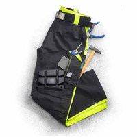Pantalon de travail robuste pour la construction, en polyester, certifié CE, respirant, vêtements de travail