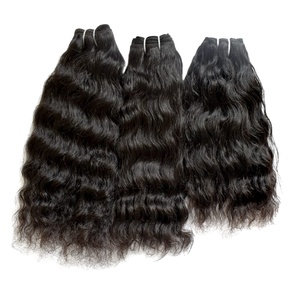 Extensions de cheveux humains vierges indiens à double trame personnalisées de qualité supérieure Style de vague profonde lâche toutes les couleurs corps léger Yaki Water Fumi - Product Image 6