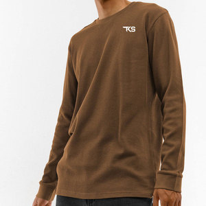 Chemise élégante en tricot gaufré, texture côtelée, tissu premium, idéale pour la superposition et les tenues décontractées - Product Image 3