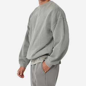 Sweat-shirt uni et décontracté pour homme en polaire, idéal pour le quotidien, tissu durable, lot de plusieurs articles - Product Image 2