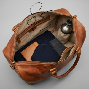 Bolsa de Viaje de Cuero Genuino Hecha a Mano, Bolsa de Viaje de Gran Capacidad con Correa para el Hombro, Bolsa de Viaje de Cuero Granulado de Grano Completo, Unisex - Product Image 5