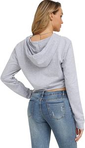 New Style Crop Tops Set <b>Short</b> Running Set Sleeves Superior Quality Plussize 100% Polyester Hooded <b>for</b> <b>Women</b> Best Selling - Product Image 3