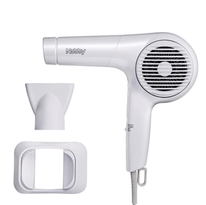 Sèche-cheveux professionnel à ions négatifs Nobby NB4100-W 1400W en plastique blanc, modèle japonais, moteur DC sans balais haute vitesse, 3 vitesses - Product Image 3