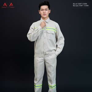 ชุดทำงานสะท้อนแสงสีเทาสำหรับผู้หญิงแขนสั้น FMF ผลิตโดยตรงจากโรงงานของบริษัทเซาไม - Product Image 4