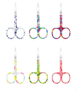 Tijeras para Cejas de Acero Inoxidable con Mango de Pintura Colorida, Tijeras de Peluquería OEM ANAAIF - Product Image 3