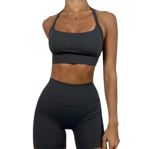 Conjunto Deportivo Seamless para Mujer al por Mayor Personalizado: Sujetador Deportivo y Pantalones Cortos para Fitness, Running y Yoga - Product Image 1
