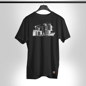 Men's Regular Fit 100% Cotton <b>T</b>-<b>Shirt</b> Front Logo O-Neck Casual Solid Jersey Knit <b>Silk</b> Screen Printed Breathable Quick Dry - Product Image 1