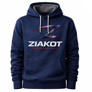 Sweat-shirts à capuche pour hommes, streetwear, qualité supérieure, 100% coton, pull-over, denim, impression en relief, gris déchiré - Product Image 2