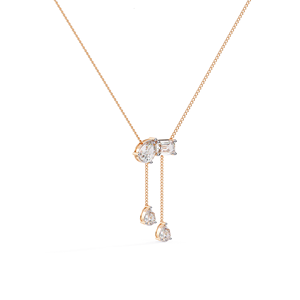 Collar Unisex de Oro Sólido de 14K Chapado en Oro con Diamante de Corte Brillante Redondo, Certificado IGI, Joyería Clásica para Regalo de Boda o Compromiso - Product Image 2