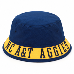 Sombrero de Pescador Personalizado al por Mayor, Bordado con el Logotipo de NC A&T Aggies Bulldog, de Dos Tonos, para Universidad o Colegio, Marca Privada - Product Image 2