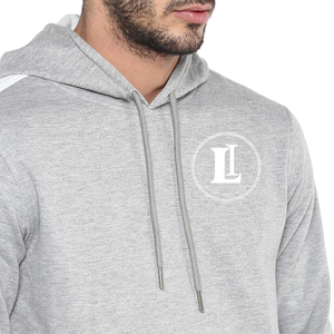 Sweat à capuche d'hiver américain personnalisé avec logo OEM pour hommes et femmes, grandes tailles, en coton tricoté avec empiècements latéraux en coton - Product Image 3