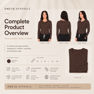 ONE10 APPARELS T-shirt sous-blouse à manches courtes et col rond pour femme, coupe classique, couleur unie, décontracté, respirant, séchage rapide, 100% coton - Product Image 3