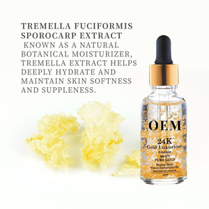 Suero Antienvejecimiento con Oro 24K Q10 de Marca Privada, Esencia Facial Reafirmante, Iluminadora e Hidratante, Fabricación OEM ODM - Product Image 3