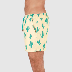 Factory Wholesale High Street Style Mid Swim Trunks Custom Logo Oxford Fabric Drawstring Closure Waterproof Eco-Friendly Soft - Product Image 3