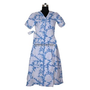 เสื้อคลุมอาบน้ำผ้าฝ้ายพิมพ์ลาย - Product Image 4