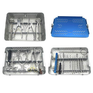 Azicon's Small Animal Fracture Surgery Kit Veterinary Orthopedic Bone Locking Plate <b>Screws</b> Drill <b>Bit</b> Instruments <b>Set</b> - Product Image 1