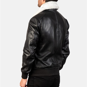 Chaquetas de cuero para hombre, chaqueta de invierno de color sólido, chaqueta de cuero informal simple y popular para venta en línea a bajo precio. - Product Image 2