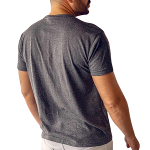 Men's <b>White</b> Short Sleeve O-Neck T-Shirt Slim Fit Casual Knitted 100% Cotton Jersey Solid Color <b>Plain</b> Dyed - Product Image 5