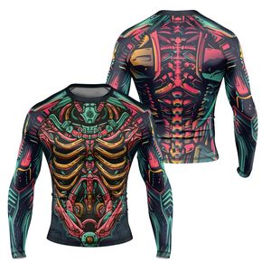เสื้อแรชการ์ดแบบสั่งทำ OEM สำหรับทุกเพศ ป้องกันรังสียูวี UPF 50 ผลิตจากผ้าโพลีเอสเตอร์คุณภาพสูง ระบายอากาศได้ดี ป้องกันการเกิดผื่น ขายส่ง OEM - Product Image 1