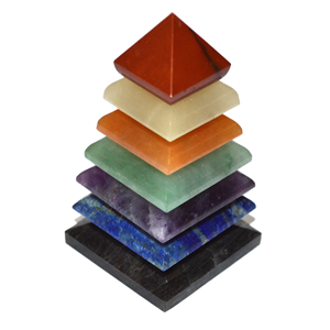 Tour de cristal, pierre d'énergie des sept chakras pour la méditation et la décoration - Product Image 2