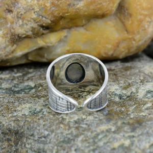Labradorite <b>Ring</b> 925 Sterling <b>Silver</b> <b>Adjustable</b> Wide Band Jewellery Gift/ <b>Silver</b> <b>Ring</b> Gift For Her - Product Image 6
