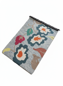 Alfombra Moderna Abstracta Ovalada de Lana para Sala de Estar o Dormitorio, Alfombra Decorativa Geométrica Contemporánea Hecha a Mano - Product Image 5