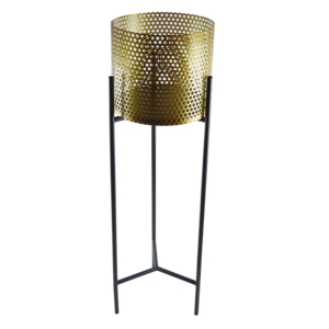Pots à plantes au design moderne, pots en métal de couleur verte, parfaits pour la décoration intérieure et hôtelière, pots à fleurs design. - Product Image 4