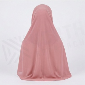 Hiyab de Chifón de Color Sólido para Mujer, Transpirable, para Uso Diario, Pañuelo Étnico de Oriente Medio - Product Image 2