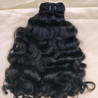 Extensions de cheveux bouclés naturels 100% vierges Remy, mèches de tissage en cheveux humains, double trame machine