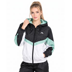 Wholesale <b>Windbreaker</b> Zipper Hoodie Lightweight Hiking <b>Camping</b> Hooded Jacket Rainproof Soft Shell Custom Logo Nylon Jackets - Product Image 1