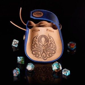 Bolsa de Almacenamiento de Dados de Cuero PU con Cordón, Portátil, para Juegos de Rol, Ideal para Regalos, Venta al Por Mayor - Product Image 6