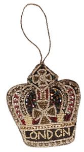 Adorno Navideño de Estrella Roja con Bordado Zari, Decoración de Árbol de Navidad Hecha a Mano con Cuentas Zardosi para Decoración Festiva del Hogar, Venta al por Mayor - Product Image 1