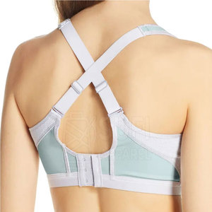 Soutien-gorge de sport respirant et confortable avec logo frontal, écologique, rembourré, sans armatures, sans coutures, pour l'entraînement en salle de sport des femmes - Product Image 5