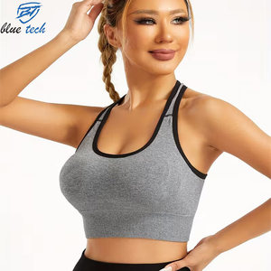 Wholesale Women Yoga Sports Bra Breathable Stretch Fitness Crop <b>Top</b> High Impact Gym Workout Activewear Clothing - Product Image 3