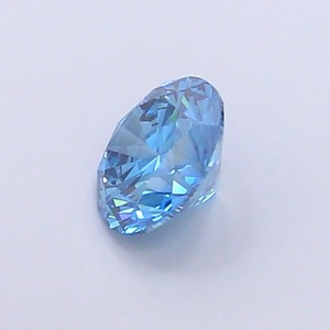 Diamant CVD de laboratoire taille ronde, 1,09 carat, couleur bleu vif fantaisie, clarté VS2, polissage excellent, pierre brute de qualité supérieure pour bague - Product Image 3