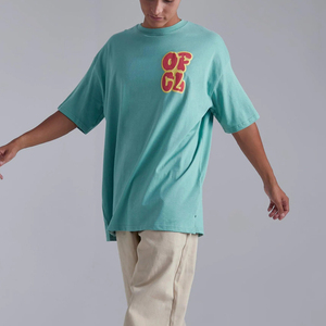 Camiseta de Manga Corta para Hombre, 100% Algodón, Estampado 3D, Talla Grande, Estilo Casual Urbano, Logotipo Personalizado, Color Blanco - Product Image 3