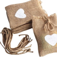Pochettes en lin de coton et lin réutilisables, nouvelles sacoches cadeaux en mousseline, de Jute avec cordon de serrage, sacs à bonbons