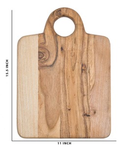 Tabla de Cortar con Asa Redonda, Superficie Lisa y Gruesa, Ideal para Cortar, Servir Bocadillos y Mejorar el Estilo Moderno de la Cocina - Product Image 3