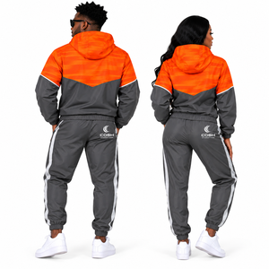 Custom Windbreaker Set <b>Spandex</b> Nylon Tracksuit unisex Lightweight Hooded Jacket <b>Pants</b> Water Resistant Outdoor Sportswear - Product Image 3
