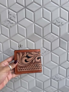Handmade Hand-Tooled Leather Wallet for Men Luxury Vintage Fold Closure Short Premium Gift for Men Daily use <b>Purse</b> - Product Image 2
